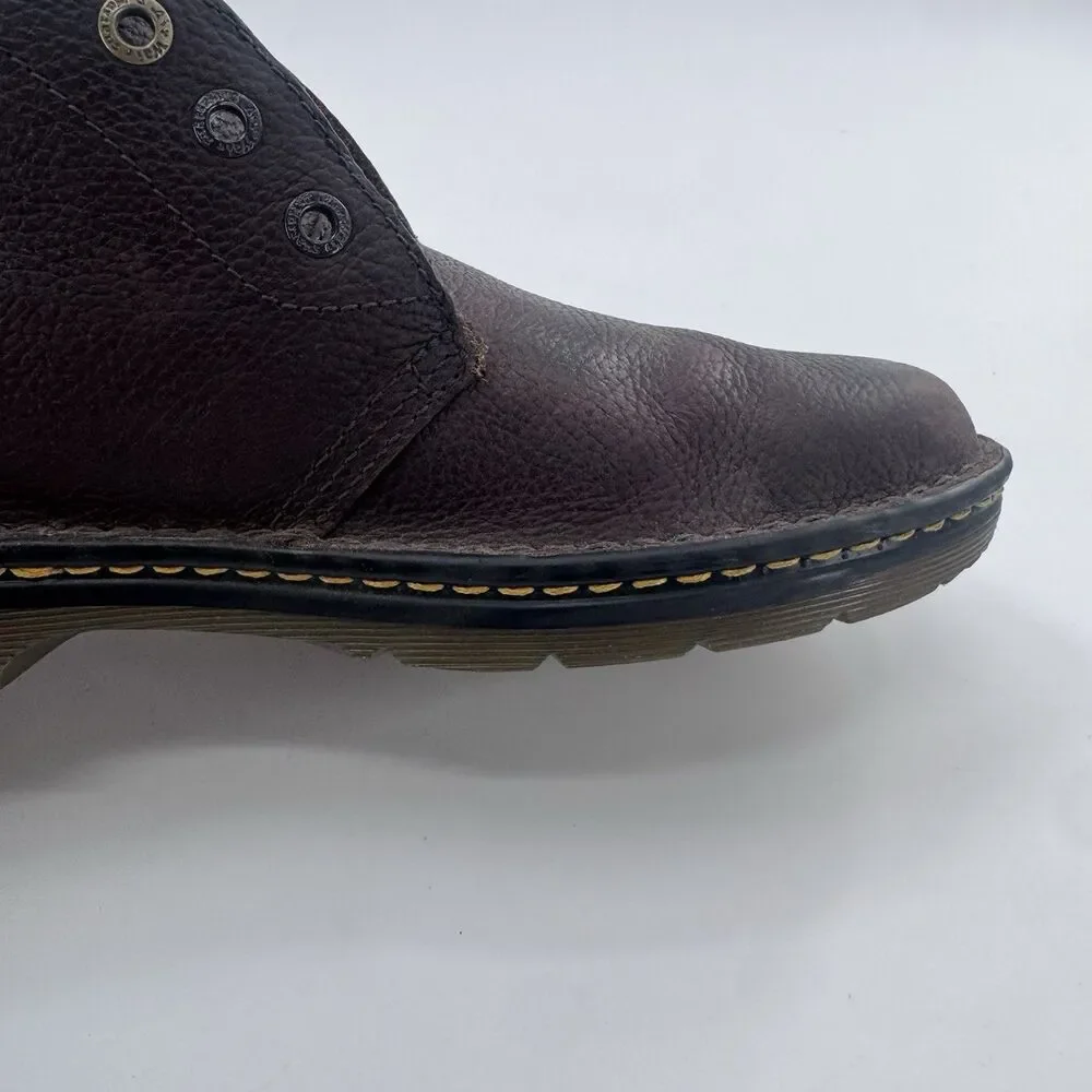 Dr. Martens Sussex Dark Brown Pebbled Leather Men's Size US 11 Chukka Boots